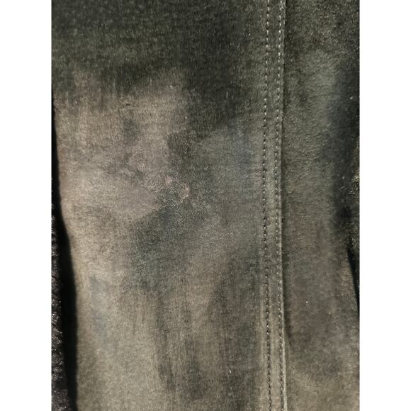 UTEX DESIGN UD Genuine Suede Faux Fur Collar Cuffs & Lining Jacket Black M - Picture 7 of 7